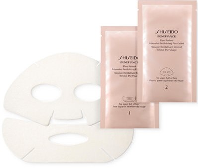 Las 10 mejores mascarillas de hoja (Sheet Masks) Shiseido ‘Benefiance’ Pure Retinol Intensive Revitalizing Face Mask by Alejandra Avila