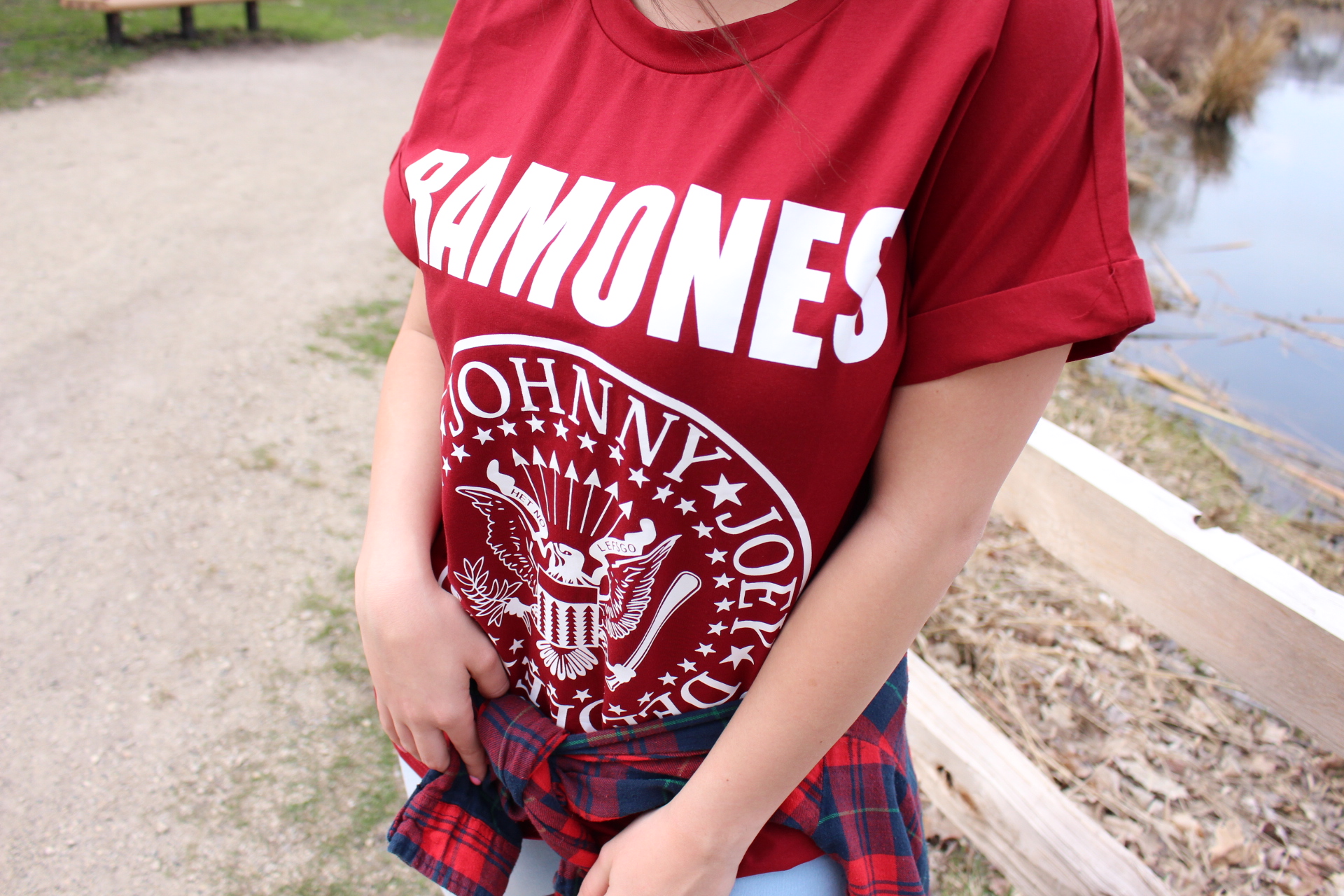 Burgundy Shirt flannel outfit shades shein makemechic chicago blogger RAMONES Quay Australia shades ALDO by TuFashionPetite