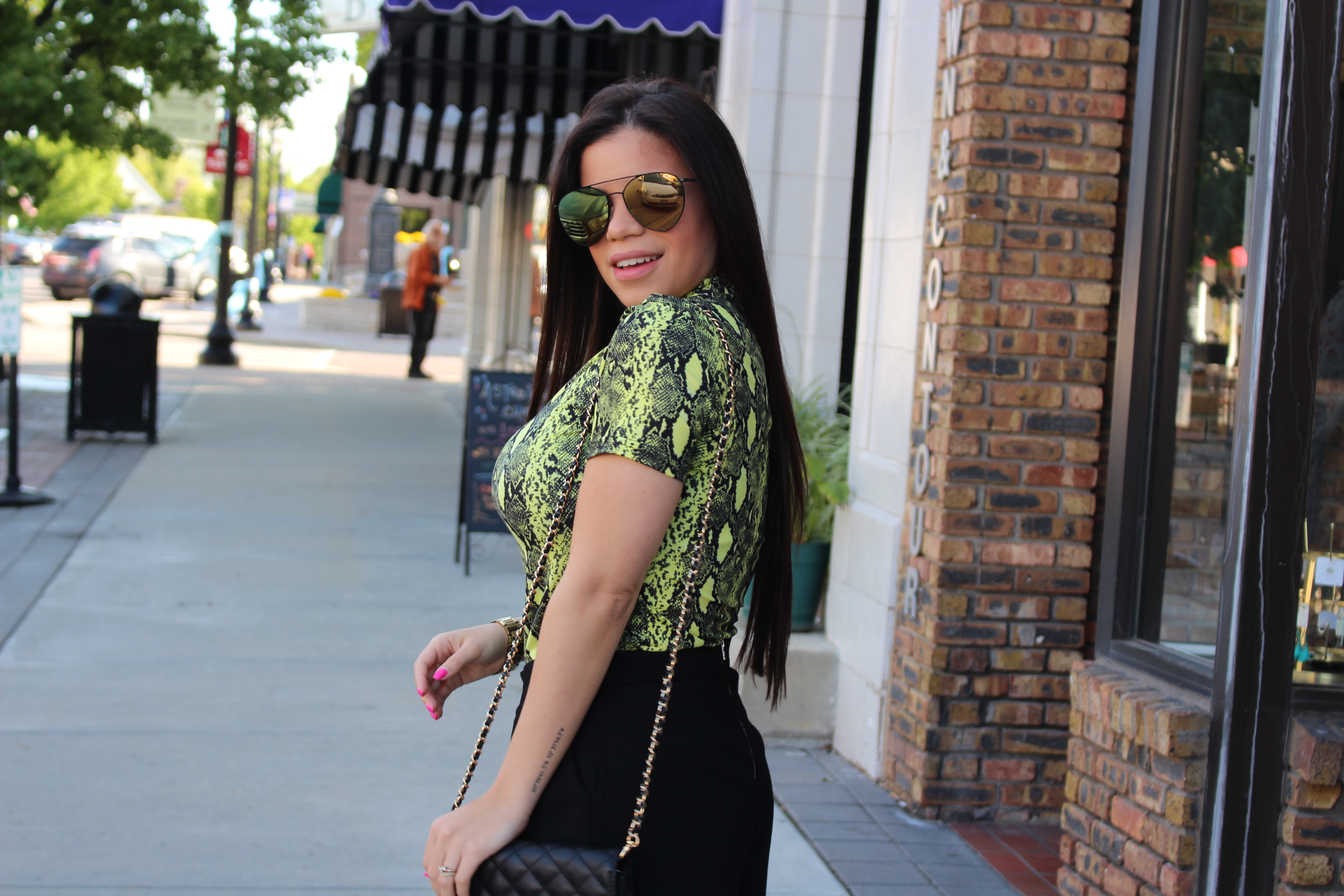 perfect summer outfit with animal print